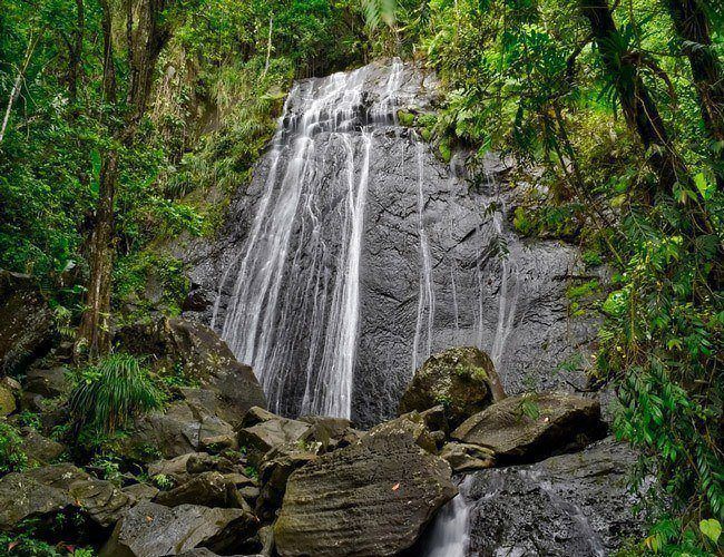 La Coca waterfall is a main attraction in the rainforest tour