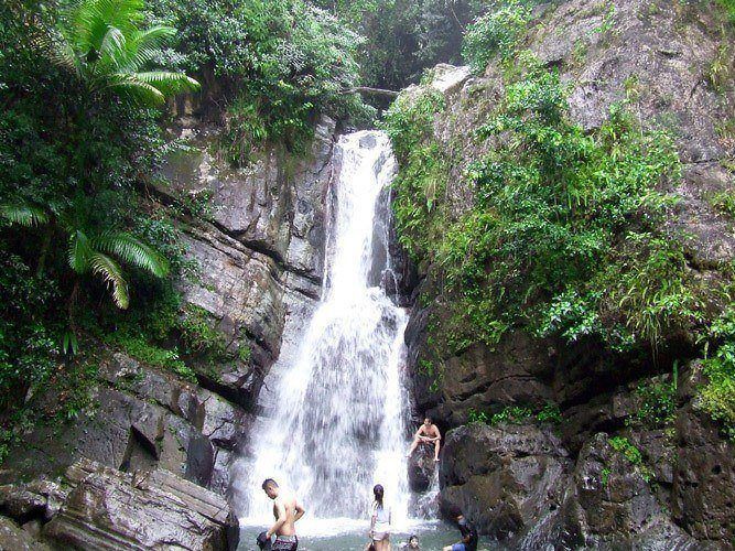 Take a dip in the cold water from the waterfalls