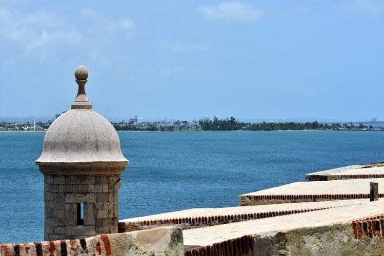 The old garitas or sentry boxes around the city