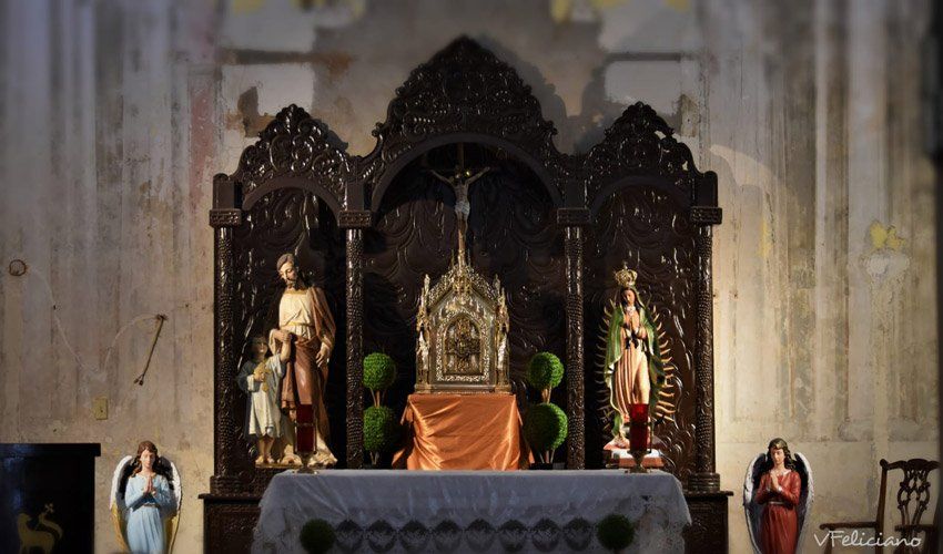 The altar at one of the oldest churches in the Americas