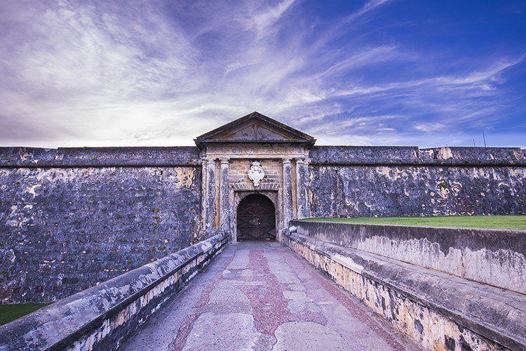 The entrance to the tour of El Morro Castle