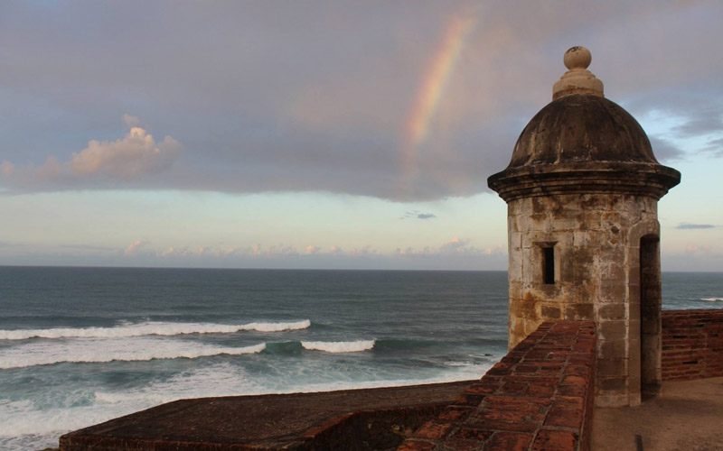 Old Watchposts surrounding the city walls of San Juan